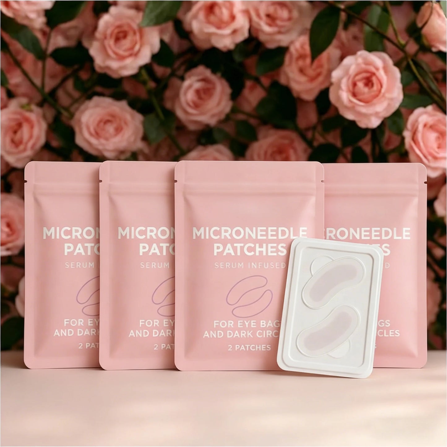 MicroGlow Eye Patches,Under Eye Patchs Hyaluronic Acid Eye Mask for Dark Circles for Women, Forehead Wrinkle & Smile Line Patches