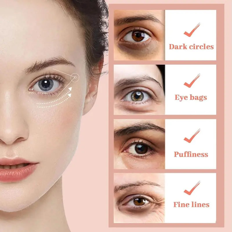 MicroGlow Eye Patches,Under Eye Patchs Hyaluronic Acid Eye Mask for Dark Circles for Women, Forehead Wrinkle & Smile Line Patches
