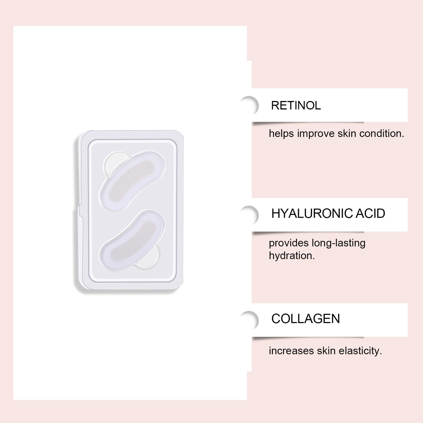 MicroGlow Eye Patches,Under Eye Patchs Hyaluronic Acid Eye Mask for Dark Circles for Women, Forehead Wrinkle & Smile Line Patches